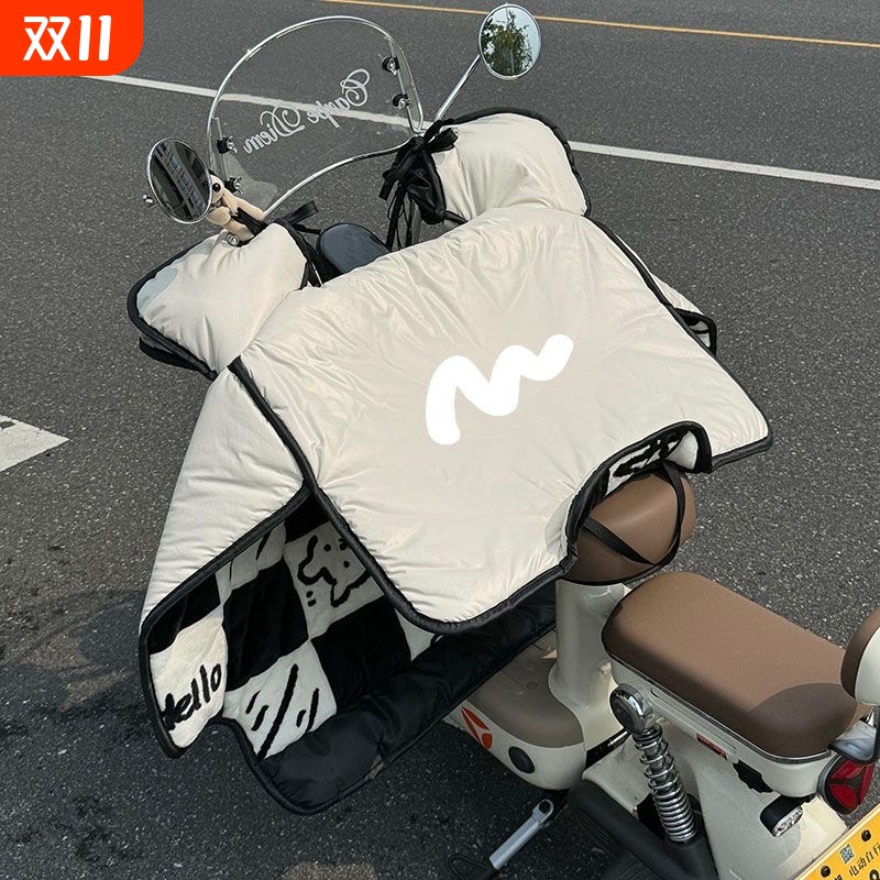 2025新款电动车挡风被冬季加绒加厚防水防寒电车电瓶车防风罩冬款