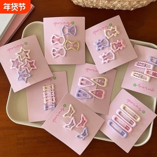 儿童发夹侧边刘海夹前额边夹女可爱碎发小卡子发饰bb夹五星骨头新