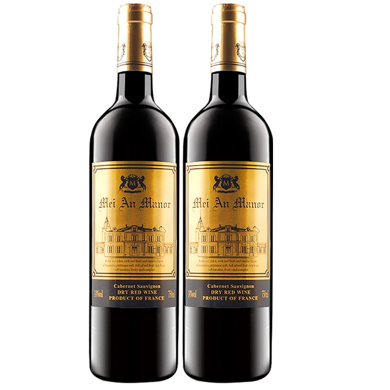 进口14度红酒美岸干红葡萄酒750ml多规格