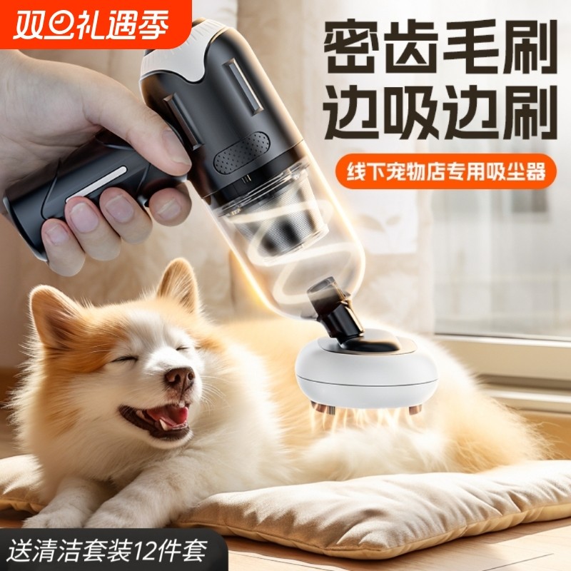 宠物吸毛器猫咪狗毛除毛粘毛神器全自动无线吸尘器床上地毯清理器