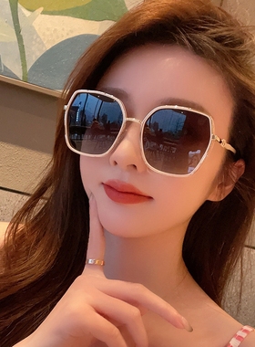 网红街拍偏光太阳镜女时尚潮流星光细闪遮阳眼镜户外出游墨镜8193