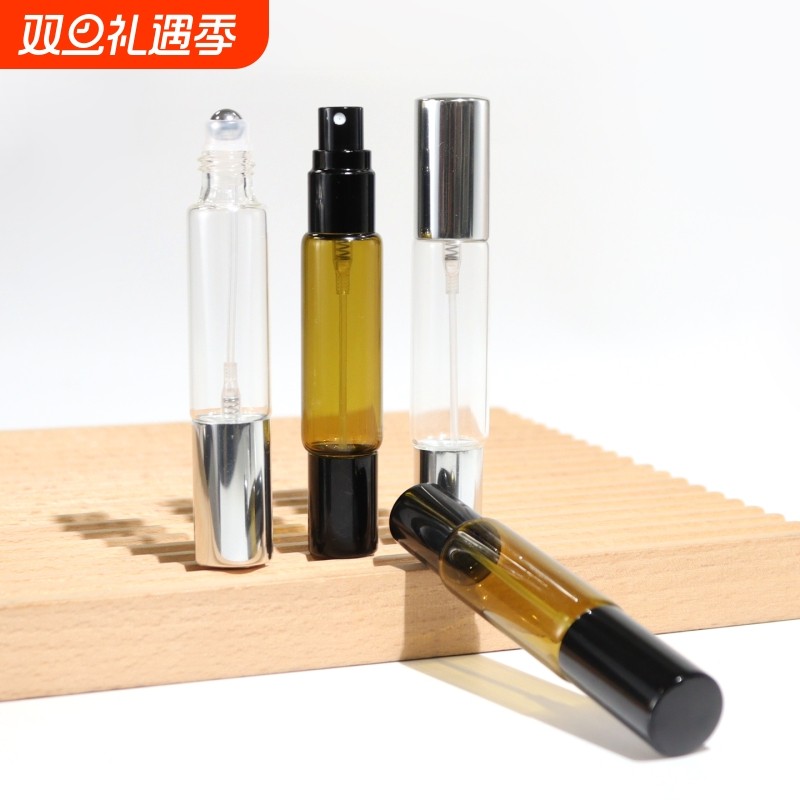 T分装瓶/双头A1vn800-双头喷雾滚珠瓶圆柱香水分装瓶玻璃细