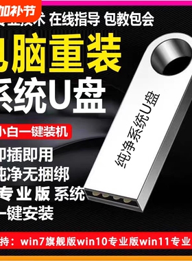 系统U盘win10专业版win11安装电脑台式机PE启动优盘重装高速纯净