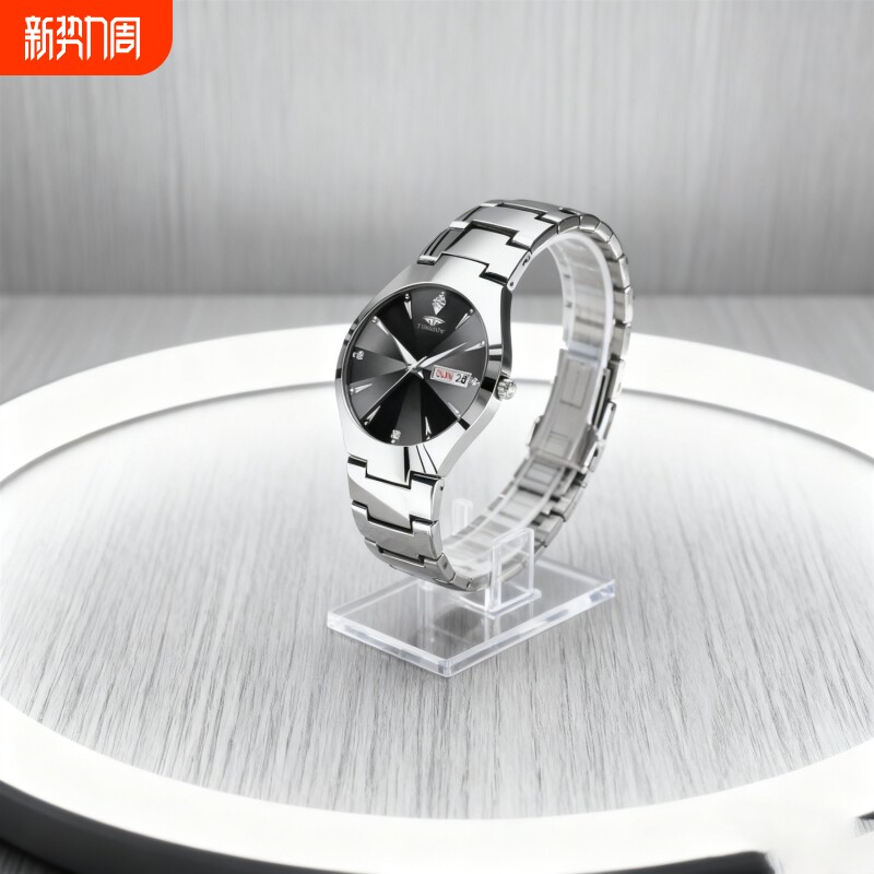 老人手表男士爸爸女款情侣表防水老年人学生石英表男款非机械表礼