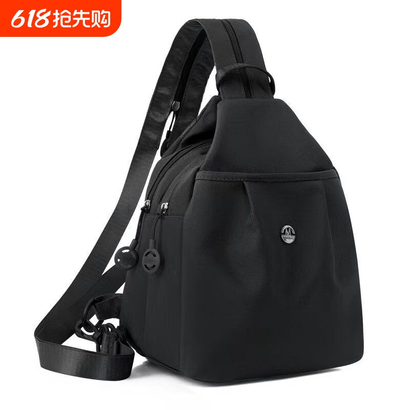 金玉鸟高颜值时尚多功能双肩包百搭大容量轻便旅行背包休闲胸包