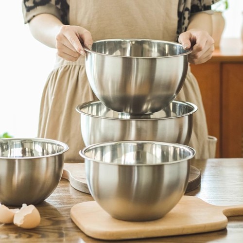 家用不锈钢打蛋盆加深烘焙打发奶油沙拉搅拌碗专用料理揉面盆圆形