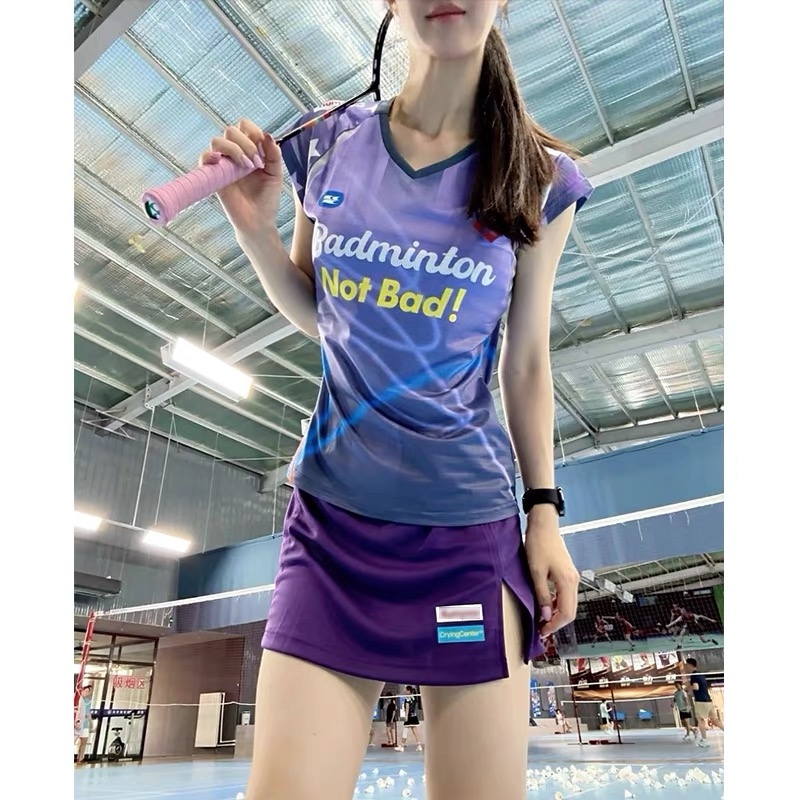 2025新款yy小飞袖羽毛球服大赛服男女短袖速干透气运动比赛训练服