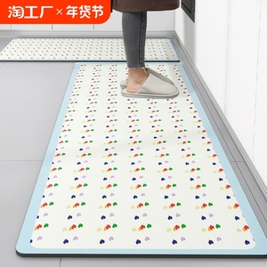 硅藻泥软垫吸水垫厨房垫子卫生间脚垫子门口速干浴室吸水地垫防滑