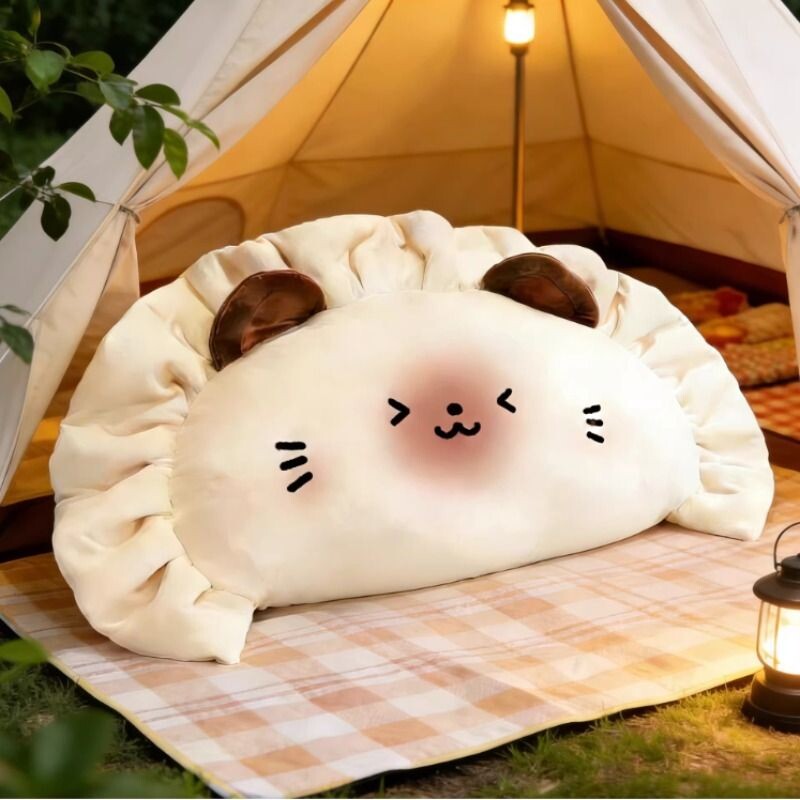 暹罗猫饺子抱枕可爱猫咪超软玩偶沙发靠垫毛绒玩具生日礼物送女生