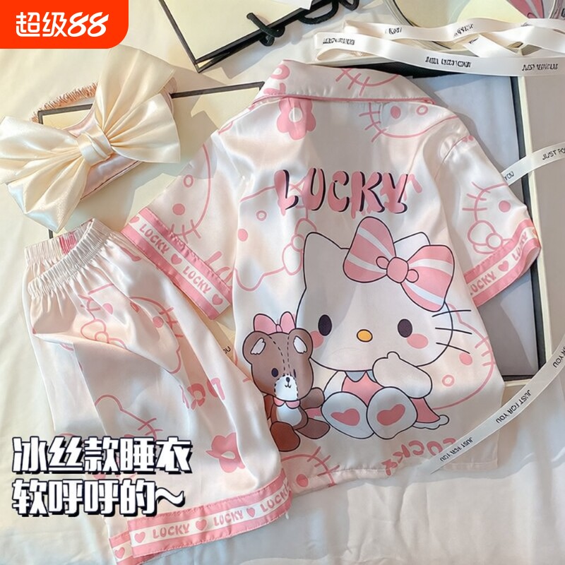 冰丝薄款女童睡衣|超1000次加购图片