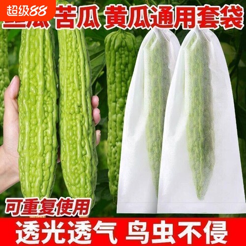 无纺布丝瓜套袋苦瓜黄瓜纱袋防虫适用网袋水果葡萄瓜果保护袋子