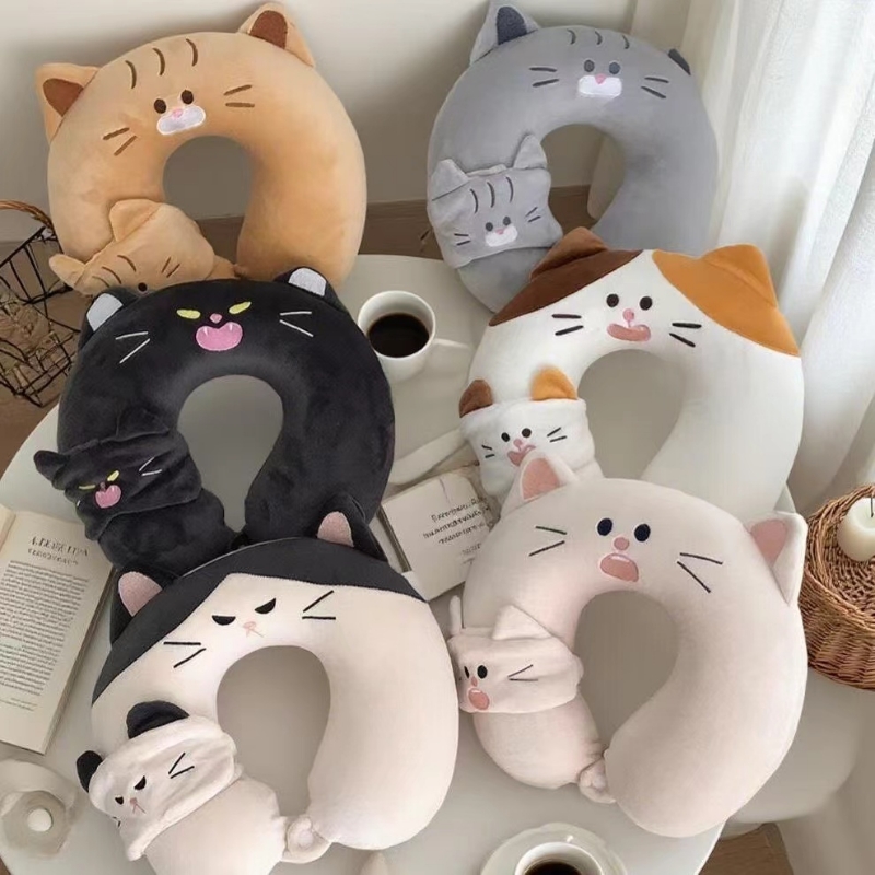 护U枕型型二合一枕飞机助脖矫正颈椎长途睡眠承托开车卡通u脖枕