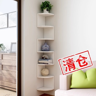 墙角置物架转角柜拐角墙上卧室墙壁书架厨房三角悬空墙面收纳装饰