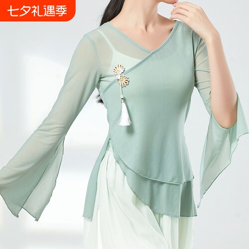 古典舞飘逸纱衣身韵新款演出服女