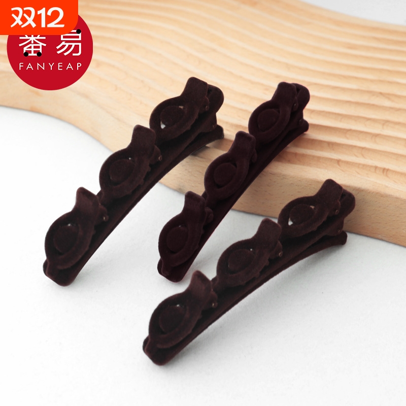 发夹/编发AC1sn0-懒人公主碎发整理前额刘海侧边发卡头饰短发