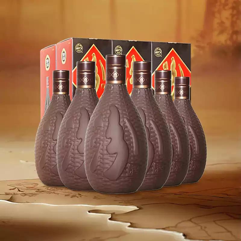 山西汾酒42度紫砂475ml*6升级版清香型白酒礼盒装送礼传承高粱
