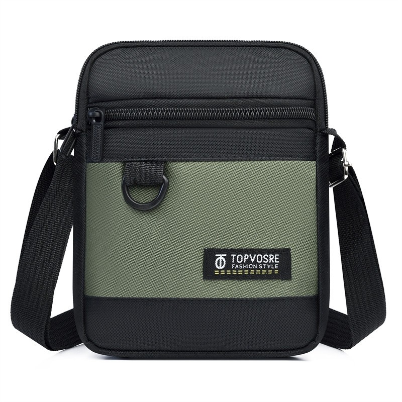 新款男斜挎包迷你小包包简约单层休闲 单肩包牛津布斜跨包男包