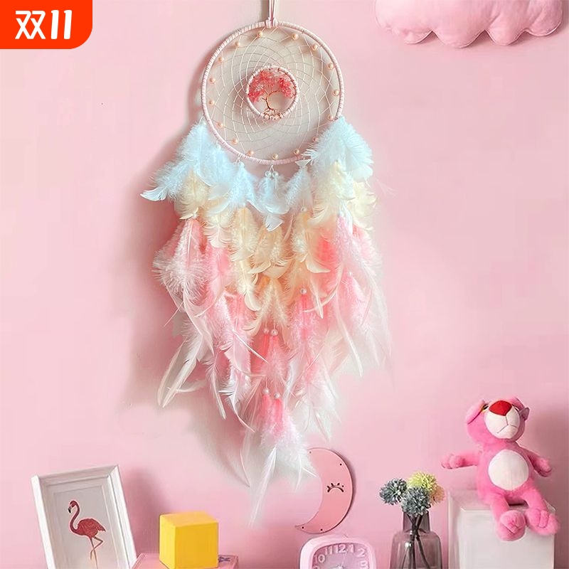 风铃挂饰创意印第安捕梦网挂饰居家饰品节庆用品学生生日毕业礼物