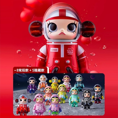 泡泡手办mega珍藏系列100%MOLLY二代盲盒手办玛特茉莉2周年潮玩具