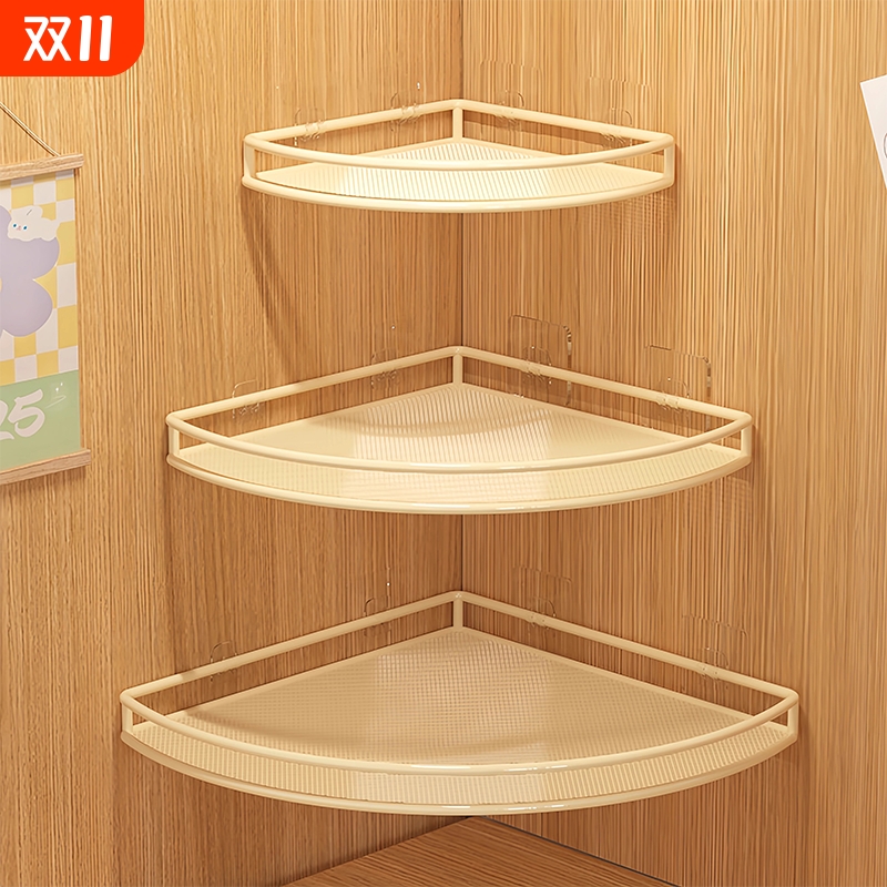 墙上转角置物架拐角分层架子学生宿舍神器墙角改造三角多层收纳架