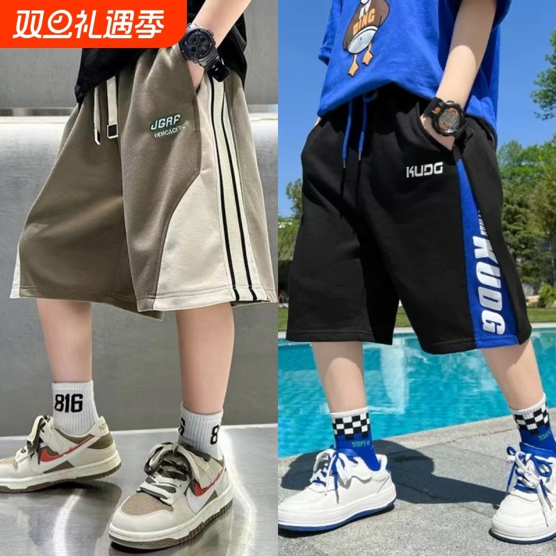 儿童五分裤短裤夏季男童裤子2025夏季薄款中裤夏装中大童装纯棉