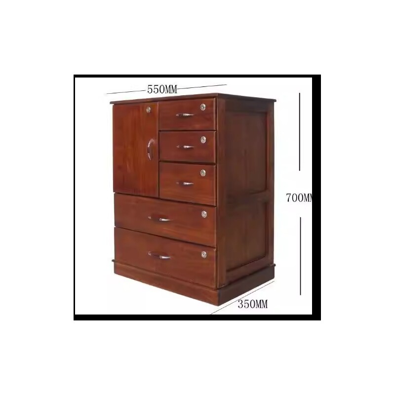 d实木文件柜矮柜木质办公室带锁柜抽屉式收纳柜小柜子储物落地家
