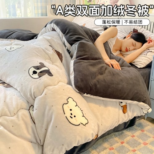 牛奶绒加厚保暖软被被芯