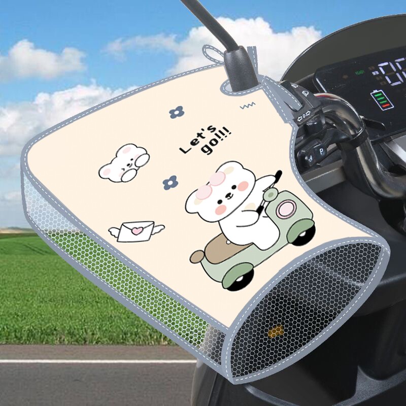 电动车防晒手把套夏季防紫外线电瓶摩托车遮阳全包挡风车把套新款