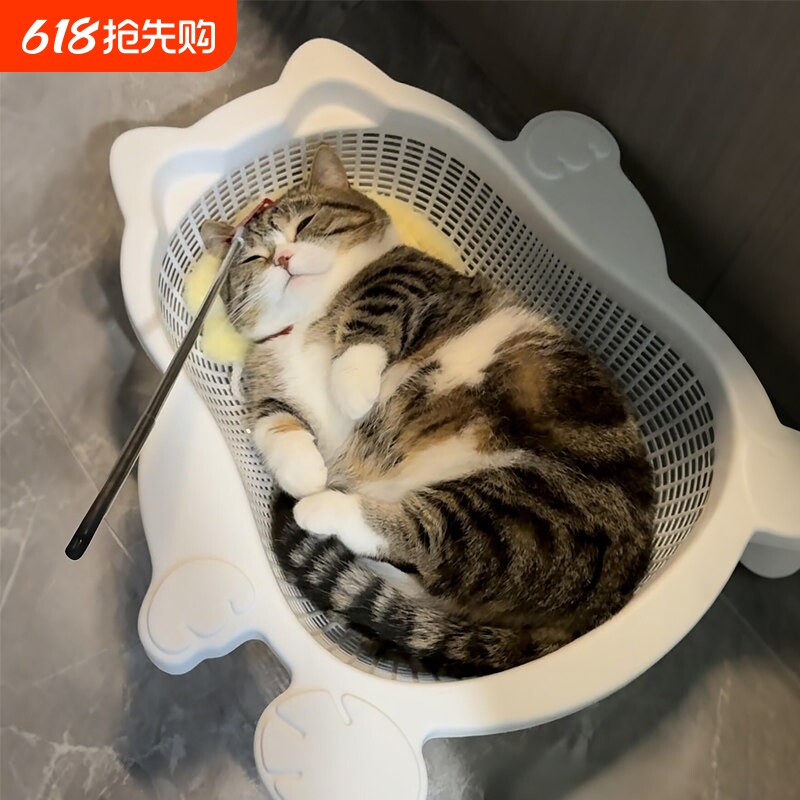 菜篮子猫窝夏季透气凉爽降温猫牀加厚PP耐抓垫子宠物窝耐磨中型