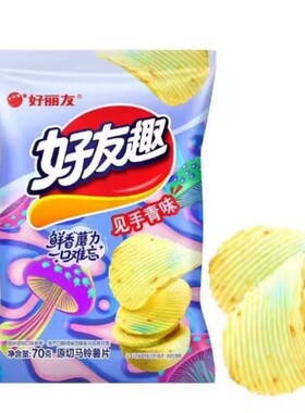 好丽友好友趣薯片韩国泡菜味70g见手青味火鸡面厚切零食休闲蜂蜜