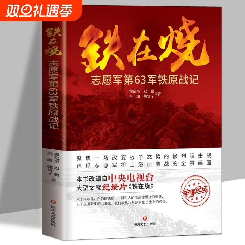 正版速发铁在烧志愿军第63军铁原战记阻击战抗美援朝军事纪实文献记录片中国军人的生命像燃烧的钢铁历史书籍战争他们中央