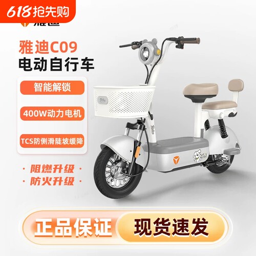 雅迪C09新国标智能电动车48V21ah