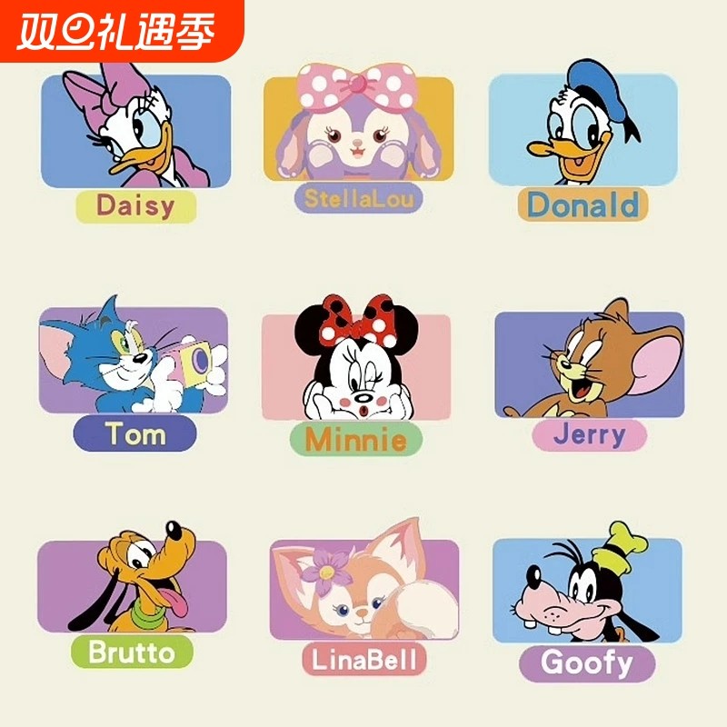 汽车贴纸迪士尼米奇唐老鸭划痕遮挡装饰卡通电动车贴车门车尾装饰