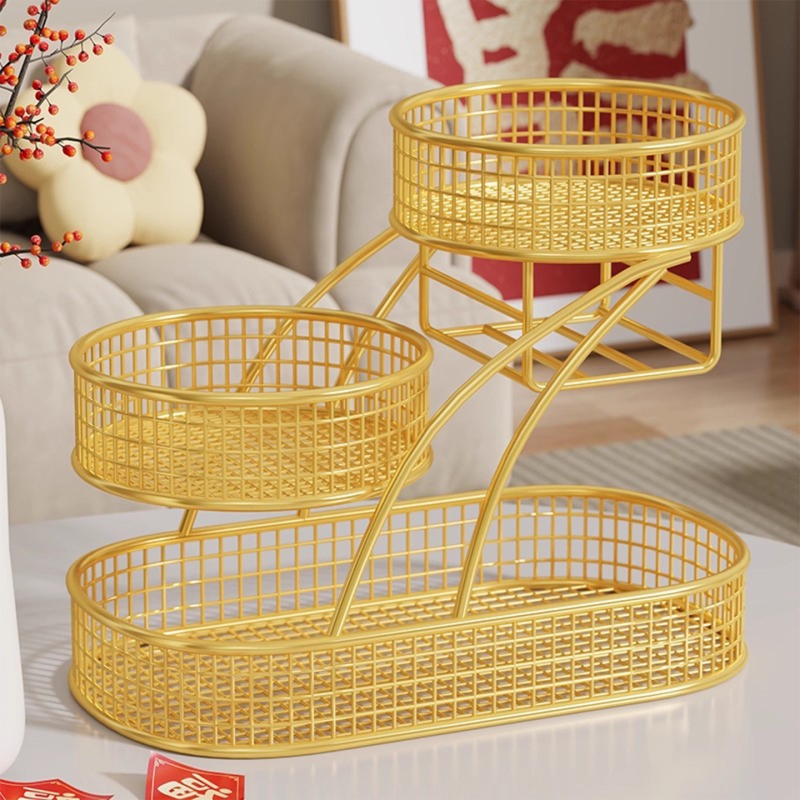 水果置物架家用客厅茶几多层果盘