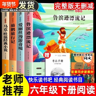鲁滨逊漂流记彩图注音版环游地球八十天海底两万里神秘岛正版书小学生一二三年级老师推荐小学生课外阅读书籍必读经典名著儿童读物