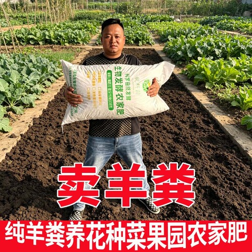 皖科园羊粪发酵有机肥颗粒花卉专用羊粪蛋养花肥蔬菜绿植果树种菜