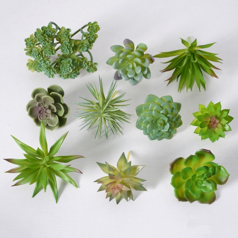 仿真植物多肉组合小盆景家居办公室桌面装饰摆件盆栽拍摄道具批发