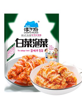 淳于府白菜泡菜100g韩式韩餐下饭菜佐餐袋装拌饭辣椒酱萝卜新鲜