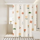 浴室浴帘卫生间防水布防霉免打孔高档隔断帘淋浴洗澡遮挡门帘窗帘