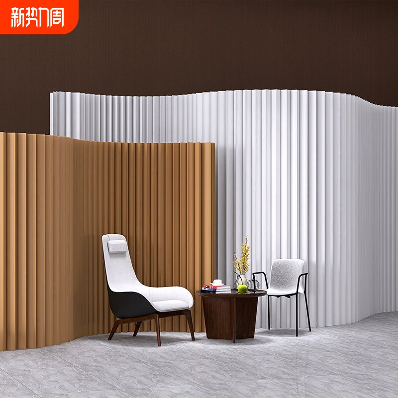 纸质屏风隔断客厅软隔断折叠移动办公室玄关直播间背景墙