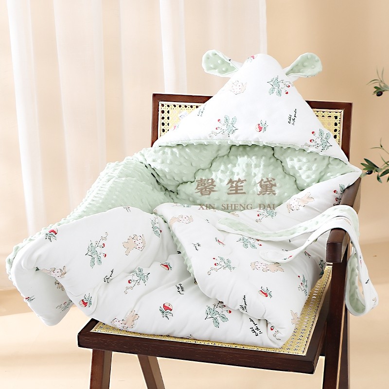 馨笙黛新生婴儿抱被初生恒温包被纯棉秋冬宝宝产房包豆豆绒包裹被,婴童用品,婴童抱被/抱毯,淘宝优惠券,粉丝福利购,淘宝优惠卷