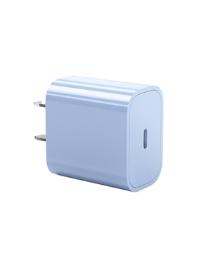 快冲冲适用苹果手机PD20W充电头蓝色1个