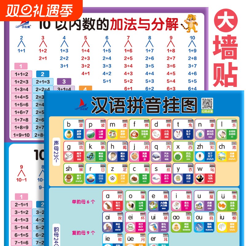 汉语拼音字母表墙贴一年级挂图