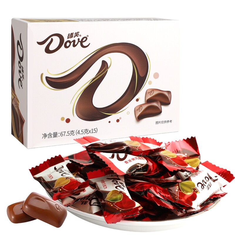 德芙丝滑牛奶巧克力礼盒装 4.5gx15粒