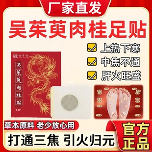 吴茱萸肉桂足贴引火归元三焦不通上热下寒中淤堵脾胃湿气重正品