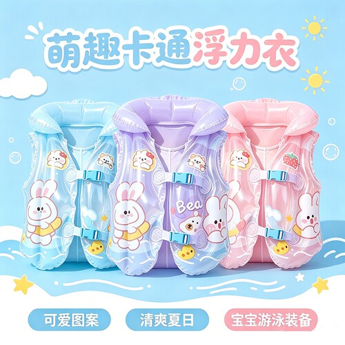 救生衣儿童宝宝游泳圈小孩学游泳装备初学者腋下圈男女童浮圈臂圈