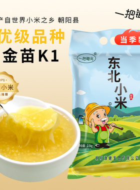 有机黄小米2025年新米东北农家杂粮小黄米粥正宗朝阳金苗K1小米粒