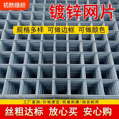 镀锌铁丝围栏铁网格网养殖鸡狗笼钢丝电焊网片加粗建筑隔离防护网