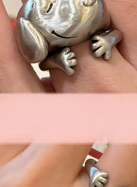 可爱史努比手手戒指漫画周边个性高级感卡通精致甜美气质设计指环