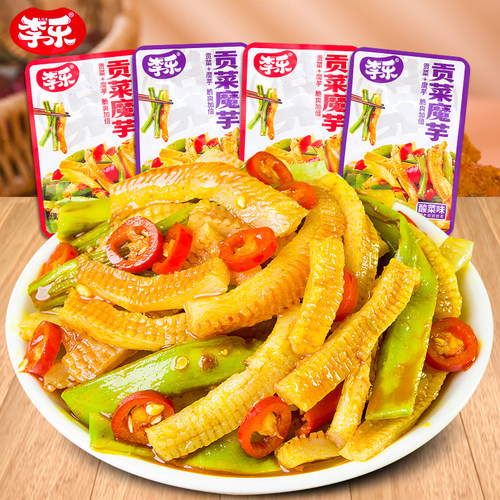 魔芋贡菜开袋即食香辣爽嘎嘣脆下饭菜小包装解馋零食小吃休闲食品